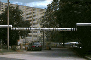 Campus Center Garage Entrance (Clearance: 7ft 2in)