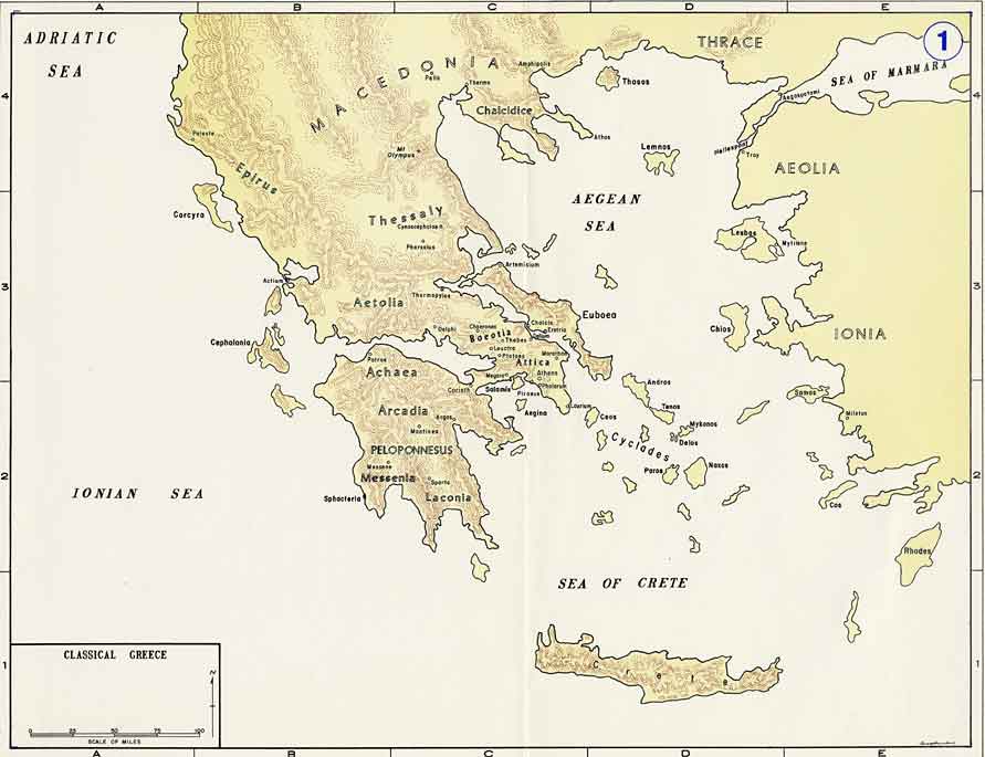 Map of Greece